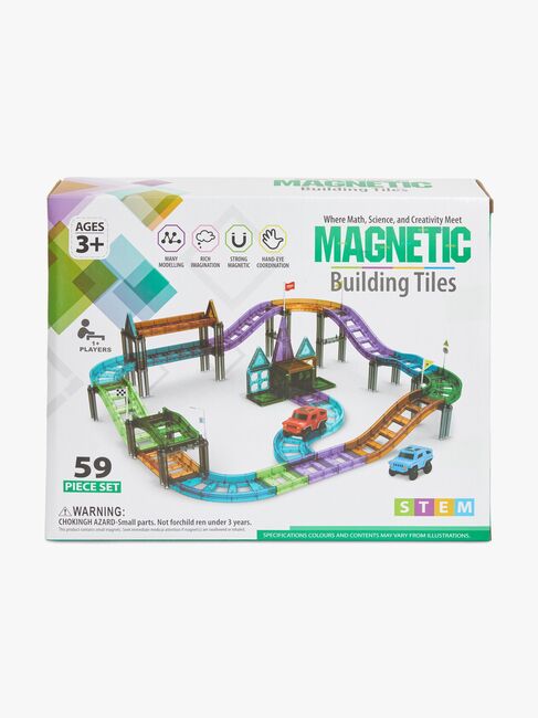 Fippla Racerbane Magnetiske Byggeklodser 59 Dele