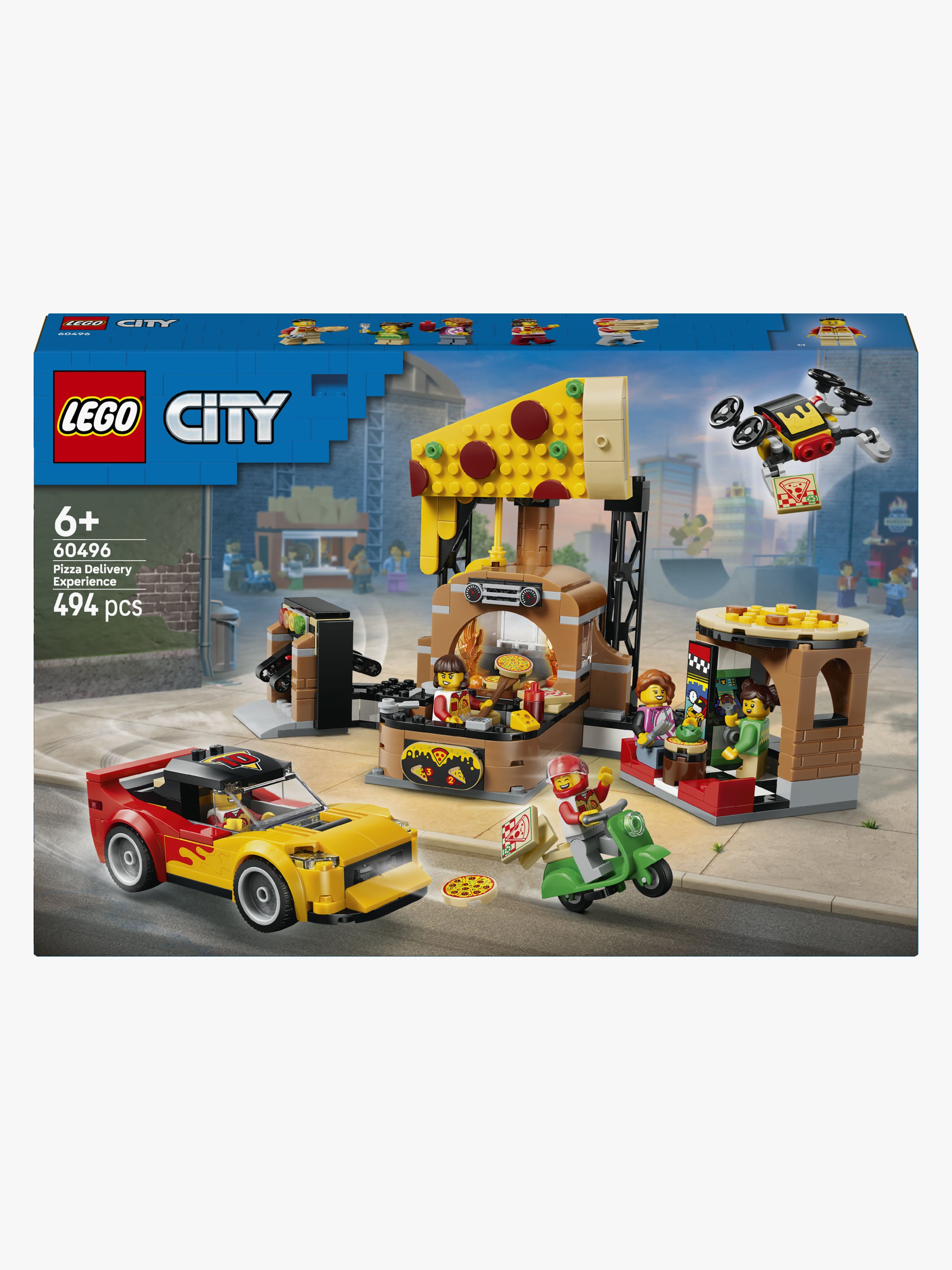 LEGO LEGO City 60496 Pizzeria med udbringningsfartøjer