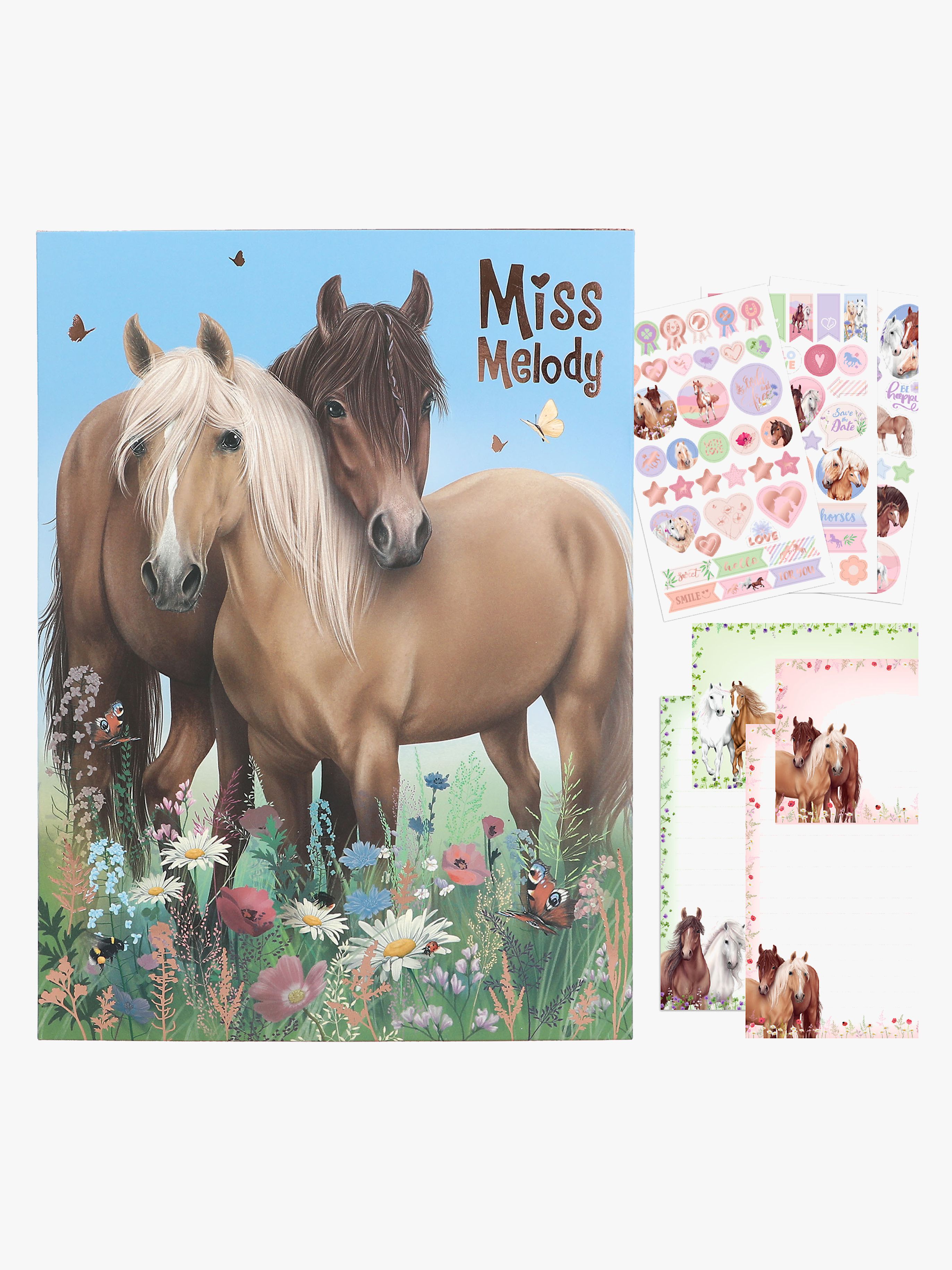 Miss Melody Brevpapir i Mappe