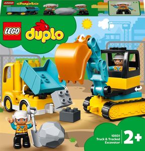 LEGO DUPLO Town 10931 Lastbil og gravemaskine på larvefødder