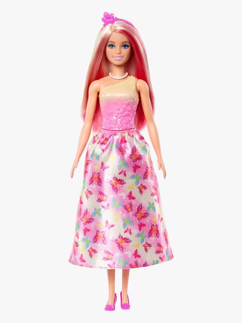 Barbie Royal Dukke med Pink Highlights