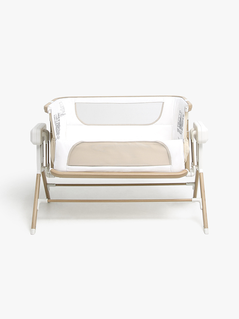 Beemoo CARE AutoMotion Bedside Crib, Beige/Træ
