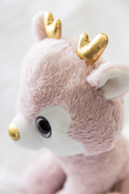 Teddykompaniet Bamse 30 cm Dådyr Ronja, Pink