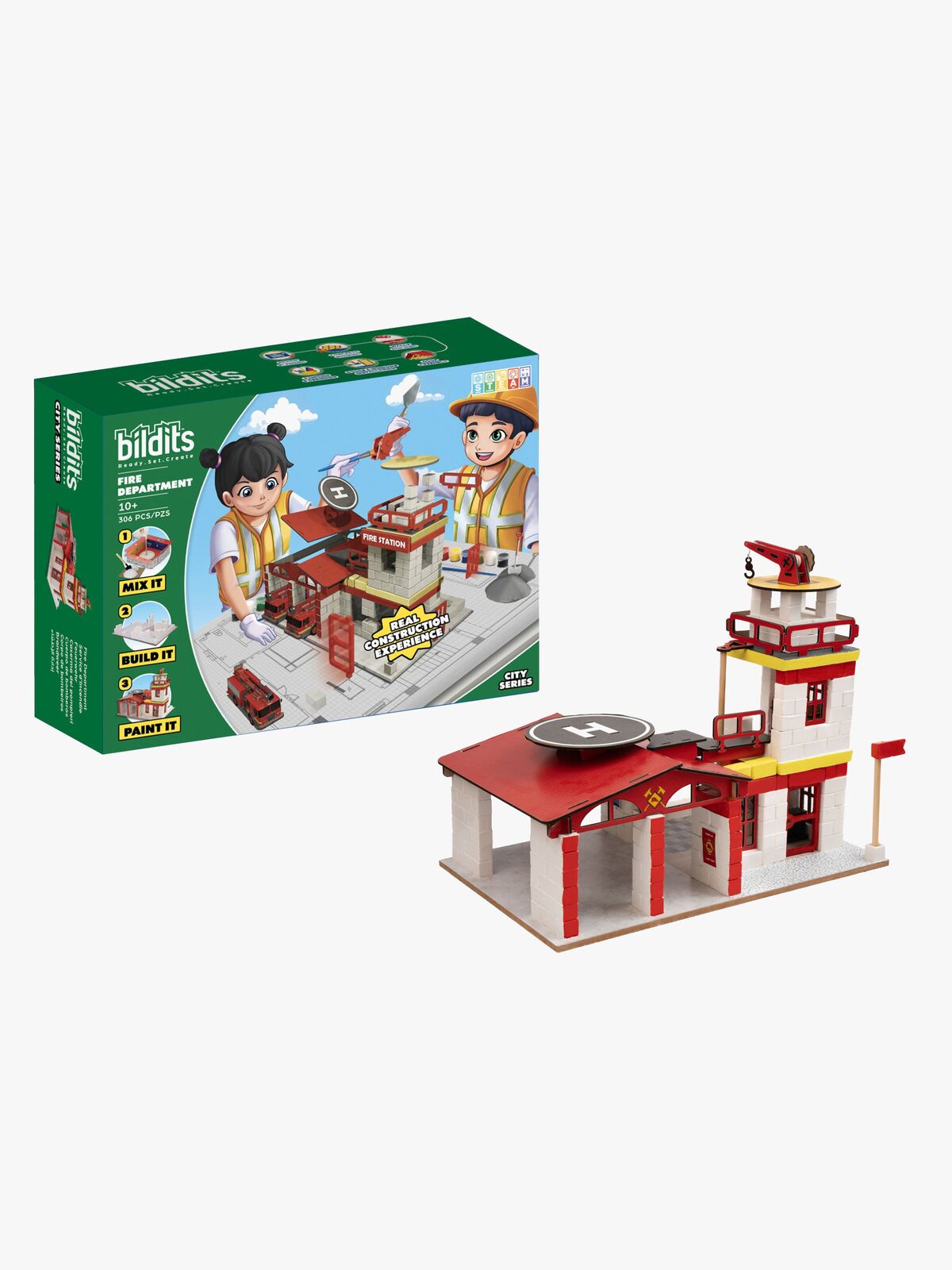 Bildits Betonbyggesæt Brandstation