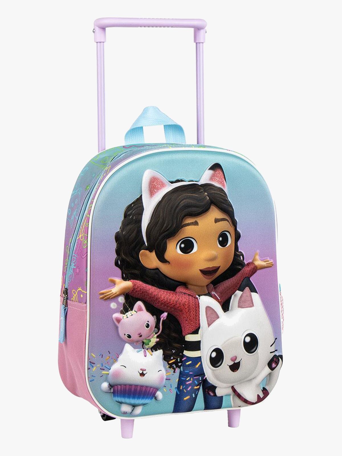 Gabby's Dollhouse 3D Kuffert, Lyserød/blå