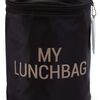 Childhome My Lunchbag Madkasse m. Isolerende For, Black/Gold