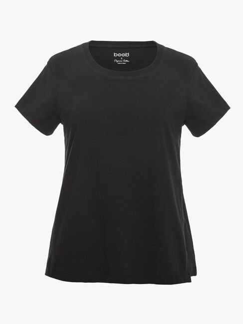 Boob Vente/Amme T-Shirt, Svart