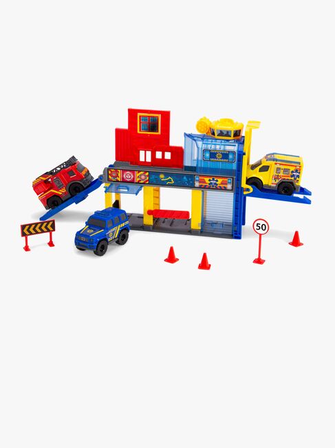 Dickie Toys Redningsstation inkl 3 Transportmidler