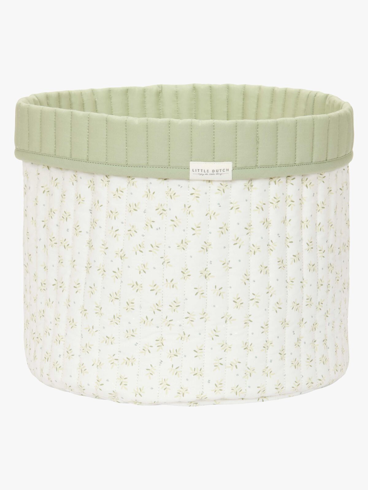 Little Dutch Blueberry Leaves Opbevaringskurv L, Grøn