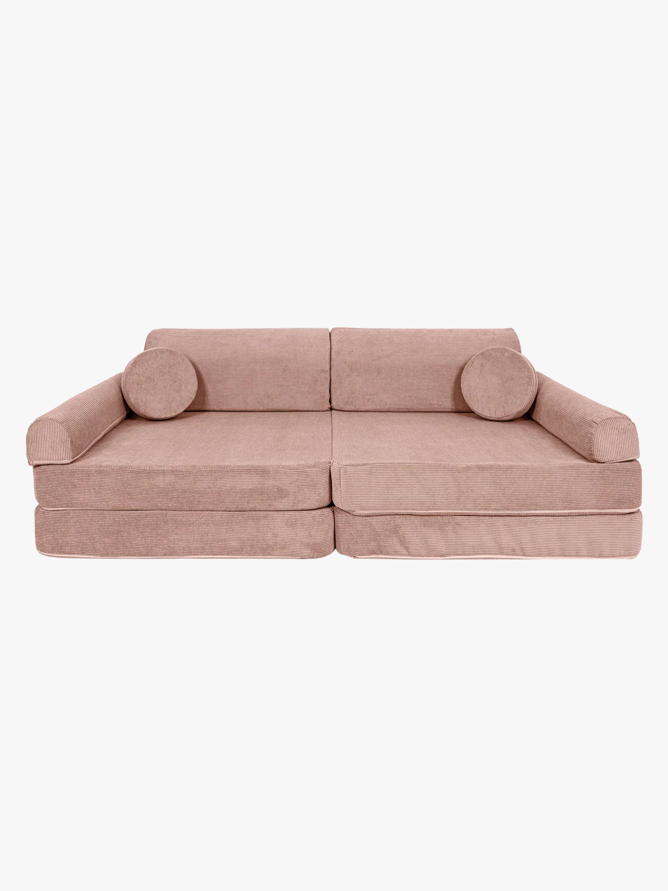 Meowbaby Play Slimcord Bygbar Sofa, Pink, Børnemøbler, Indretning børneværelse
