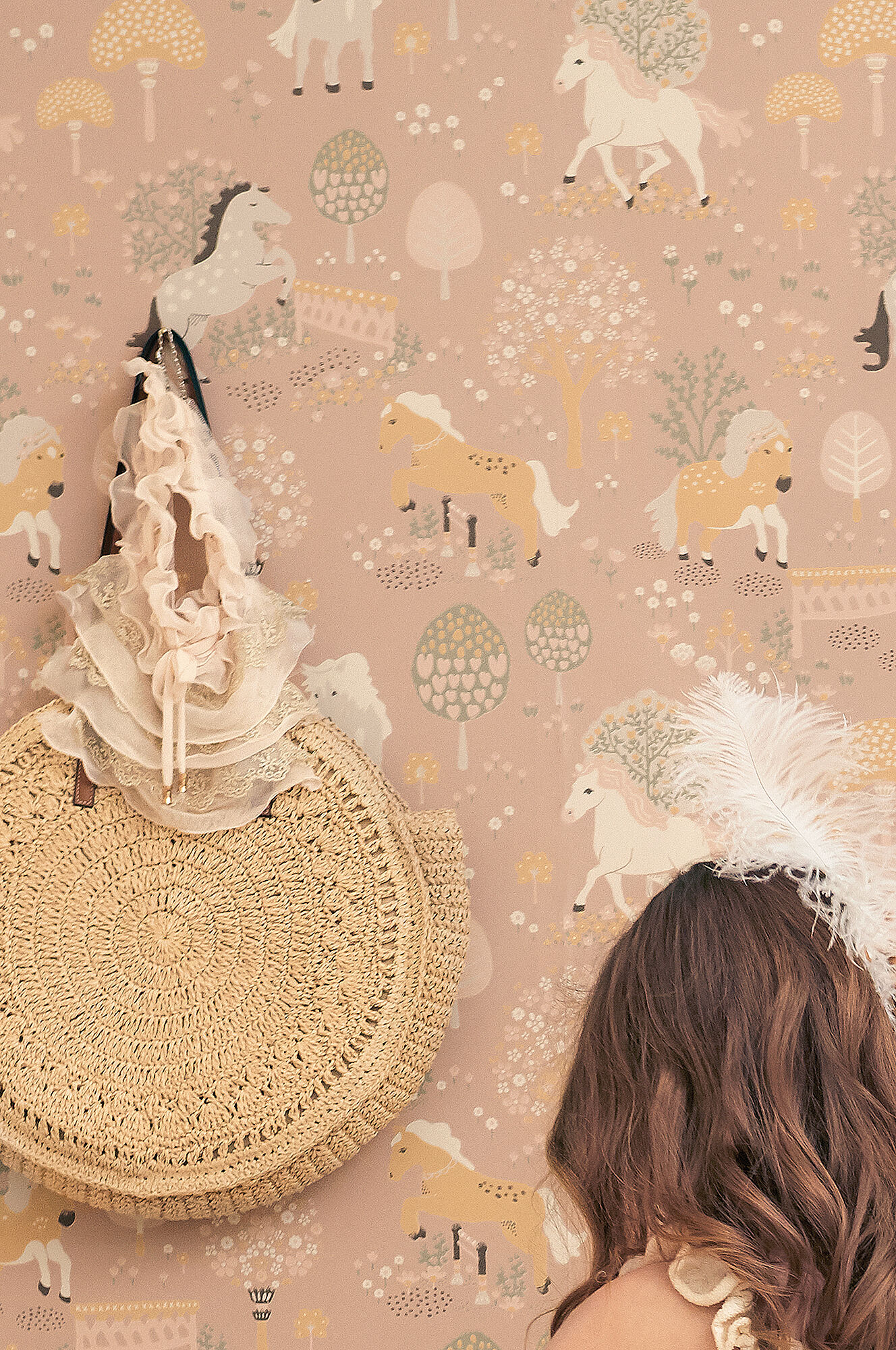 Majvillan Tapet My Sweet Pony, Dreamy Pink