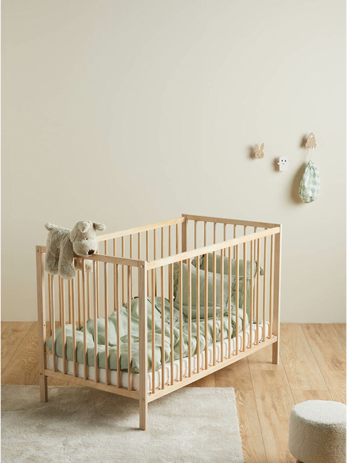 JLY SIGNE Heaven Tremmeseng med BabyMatex Madrass Soft Plus 60x120