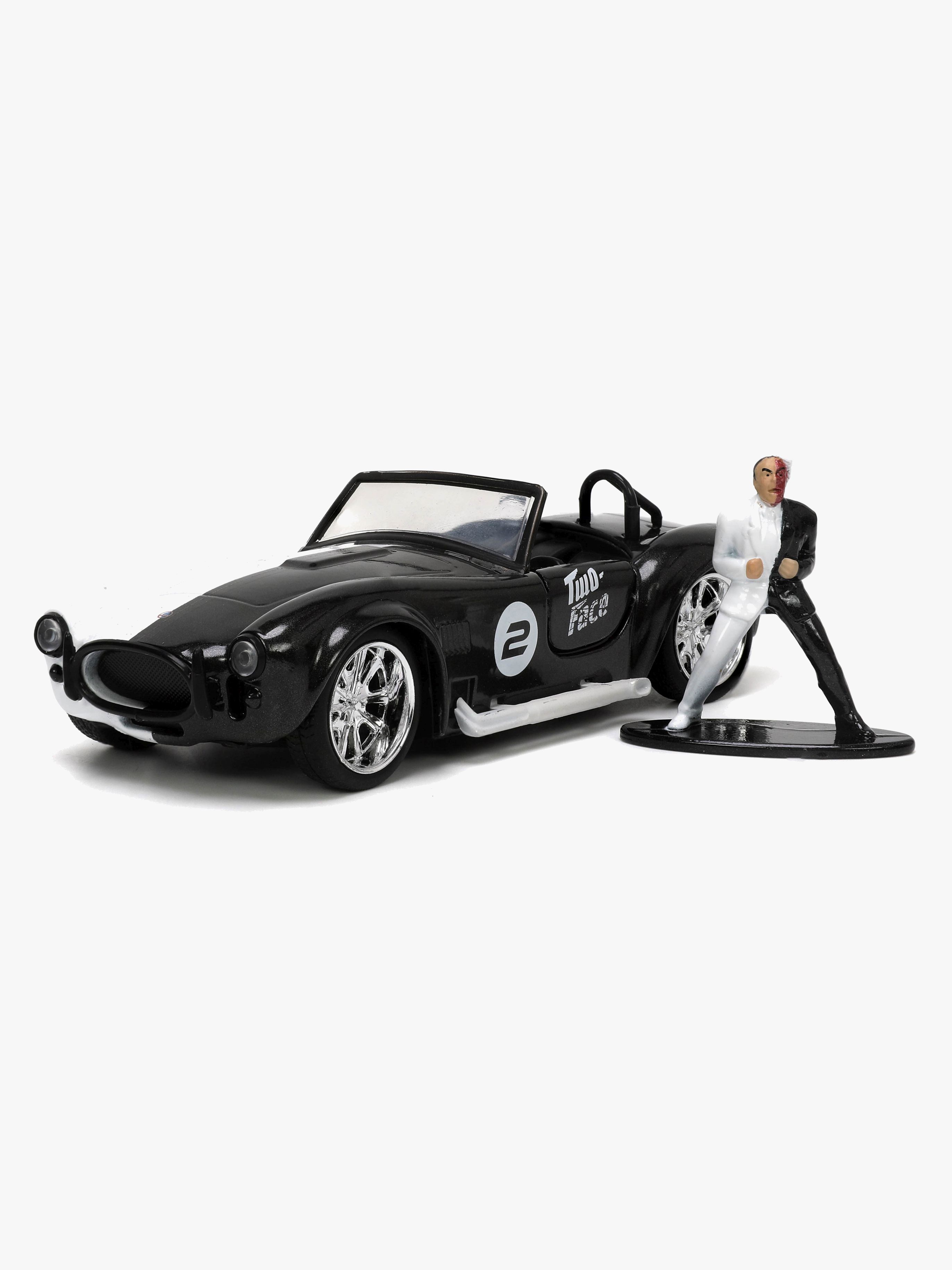 Jada Toys DC Comics Bil med Figur Two Face &  1965 Shelby Cobra 427 1:32