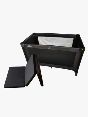 BabyDan Weekendseng inkl. Madras, Sort