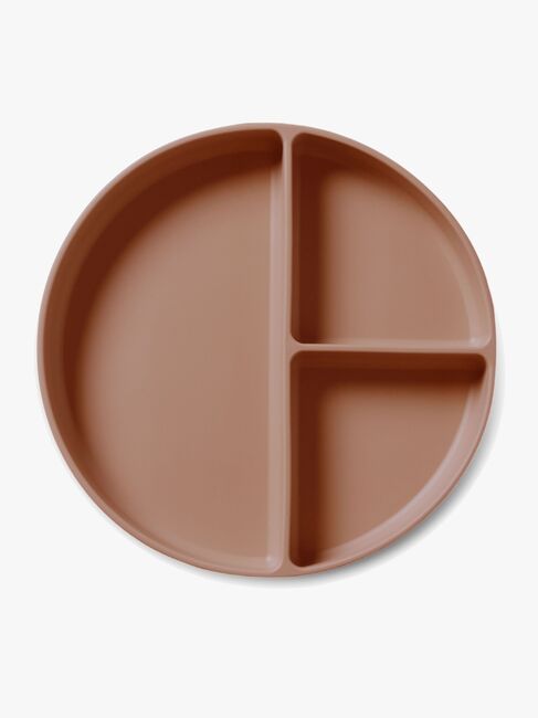 nuuroo Mingo Opdelt Tallerken Silikone, Chocolate Malt