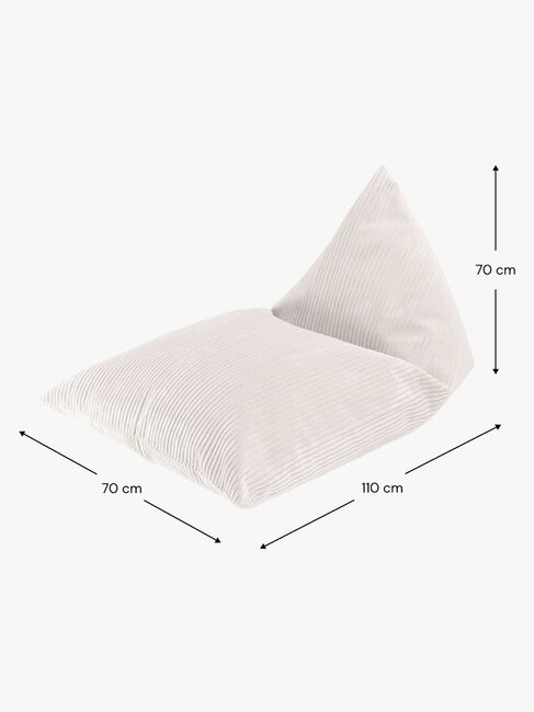 Wigiwama Big Lounger Sækkestol, Marshmallow