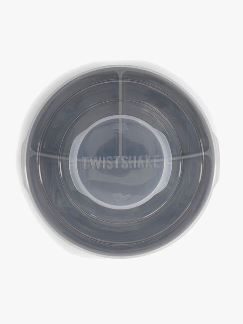 Twistshake Opdelt Tallerken m. Låg, Grå