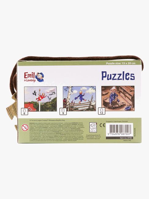 Barbo Toys Emil Fra Lønneberg Puslespil 3-i-1
