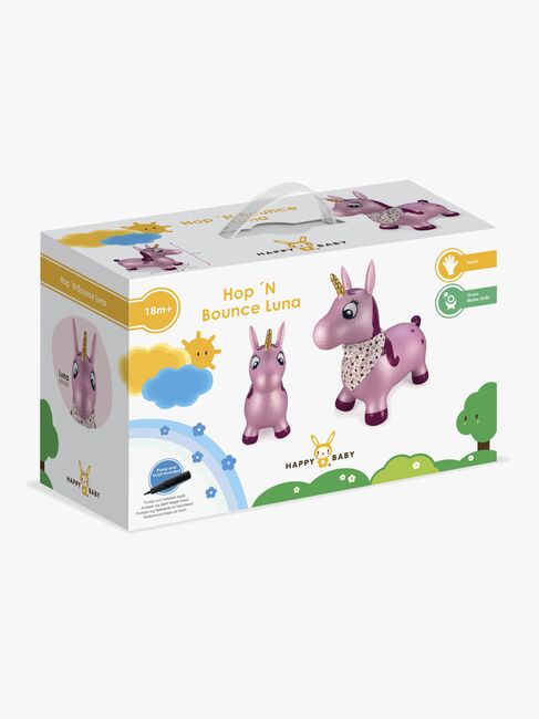 Happy Baby Hop 'N Bounce Luna Hoppedyr Enhjørning