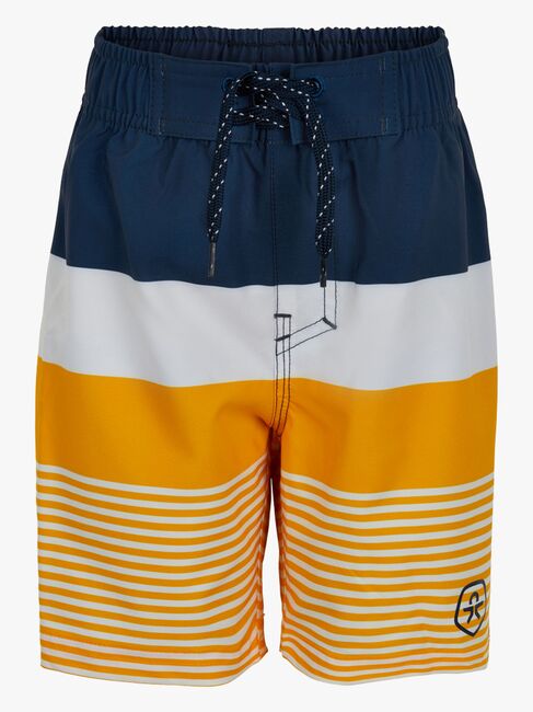 Color Kids Badeshorts, Blå/Hvid/Gul