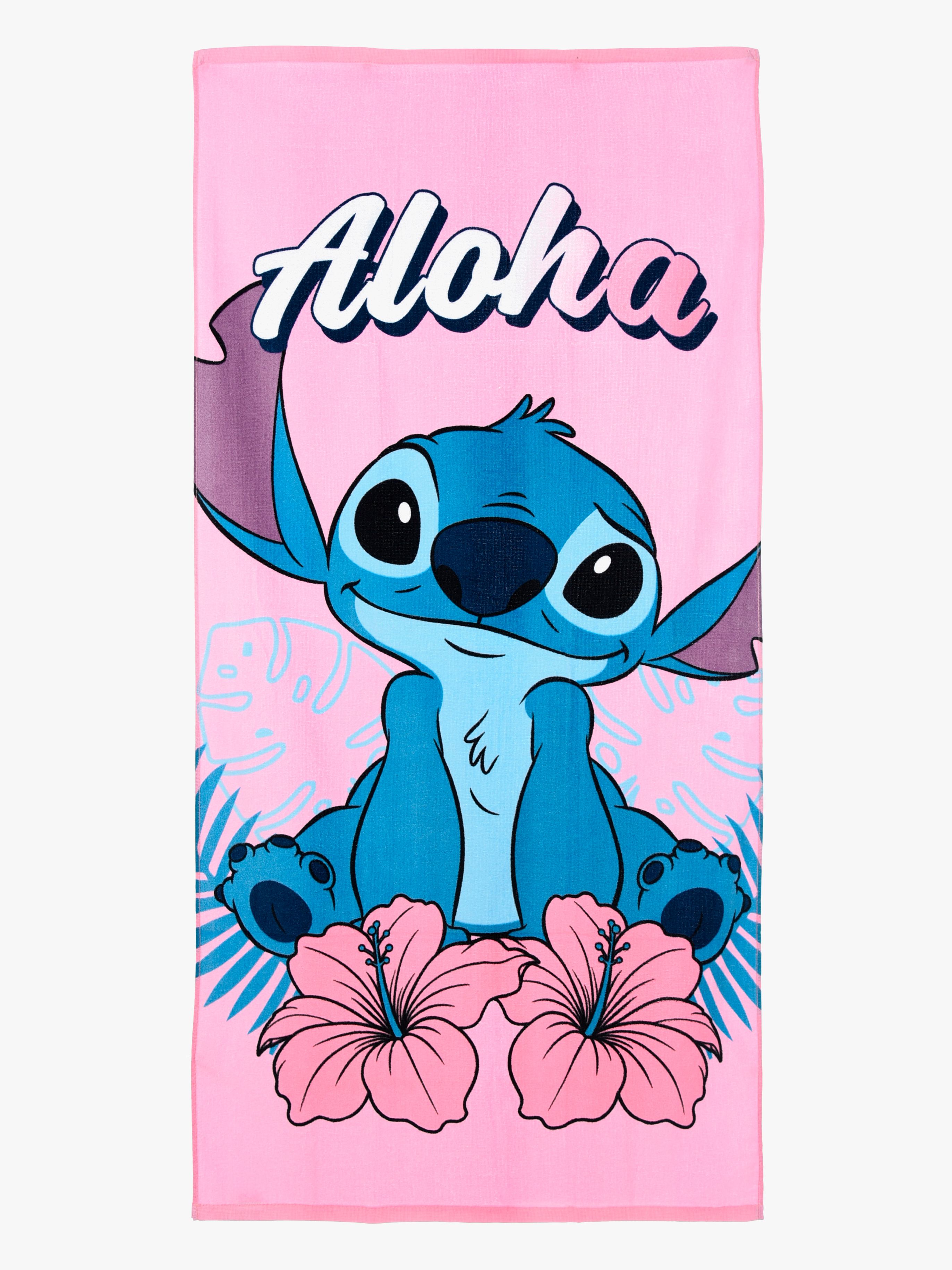 Disney Stitch Håndklæde 100% Bomuld, Light pink