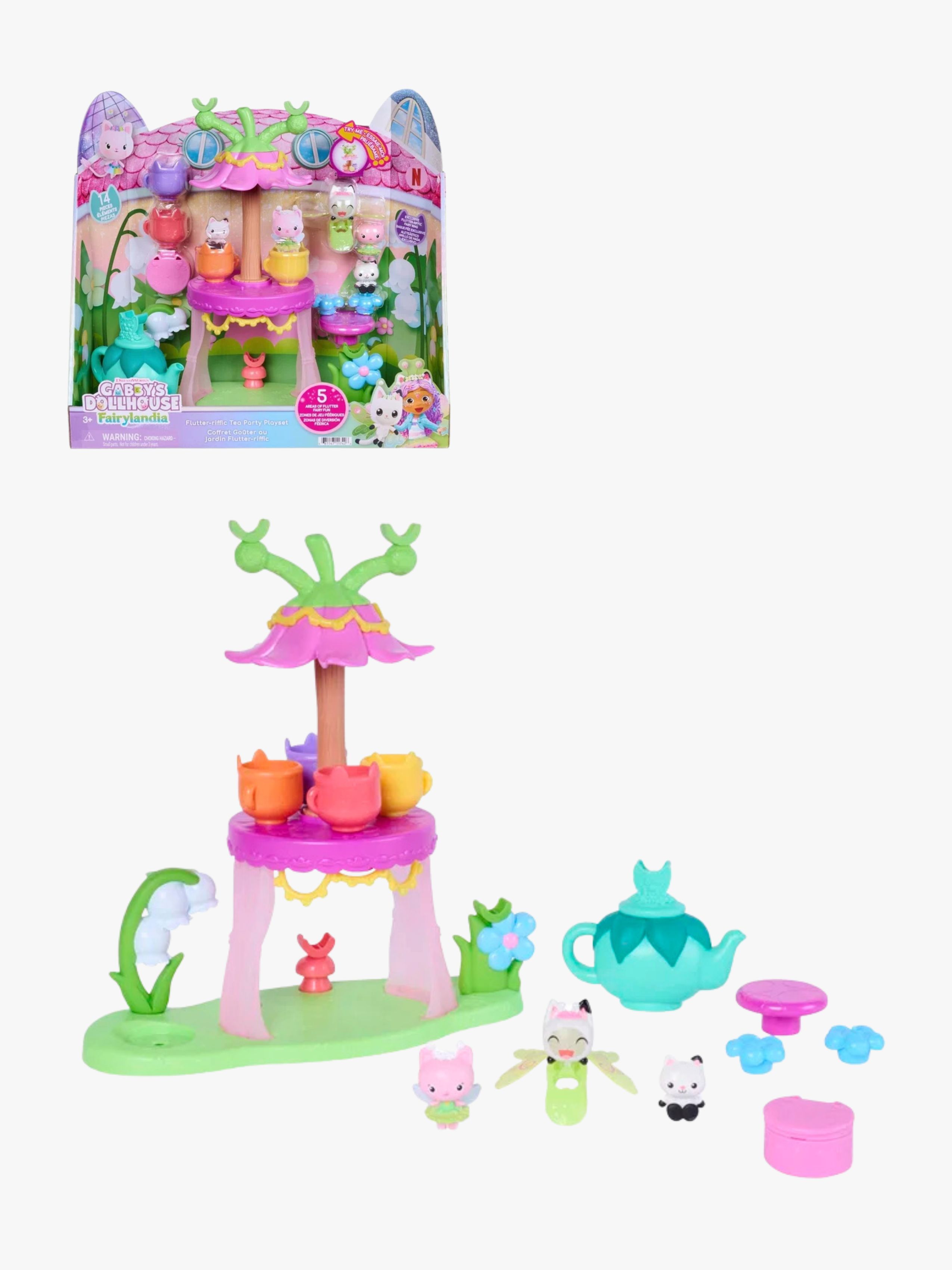 Gabby's Dollhouse Fairylandia Legesæt Teselskab, Flerfarvet