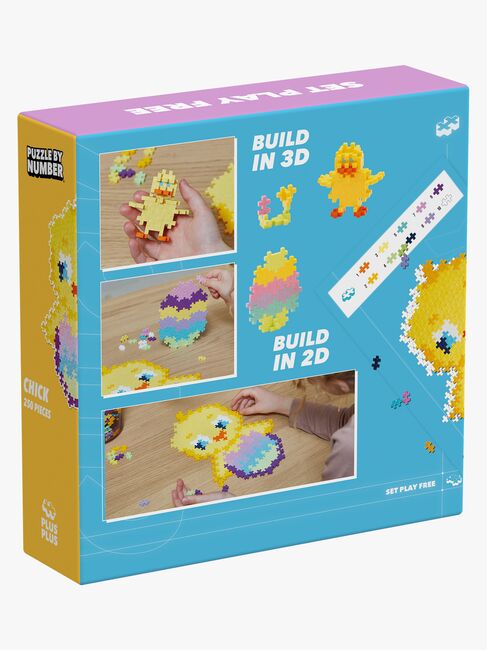 Plus-Plus Puzzle By Numbers Chick Byggesæt 250 Dele