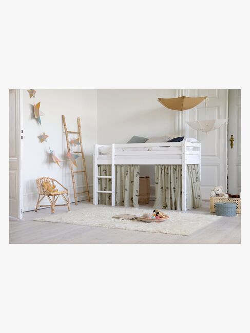 Hoppekids Basic Halvhøj Seng 70x160, Hvid