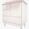 Wood Luck Babushka Kommode &  Puslebord, Hvid