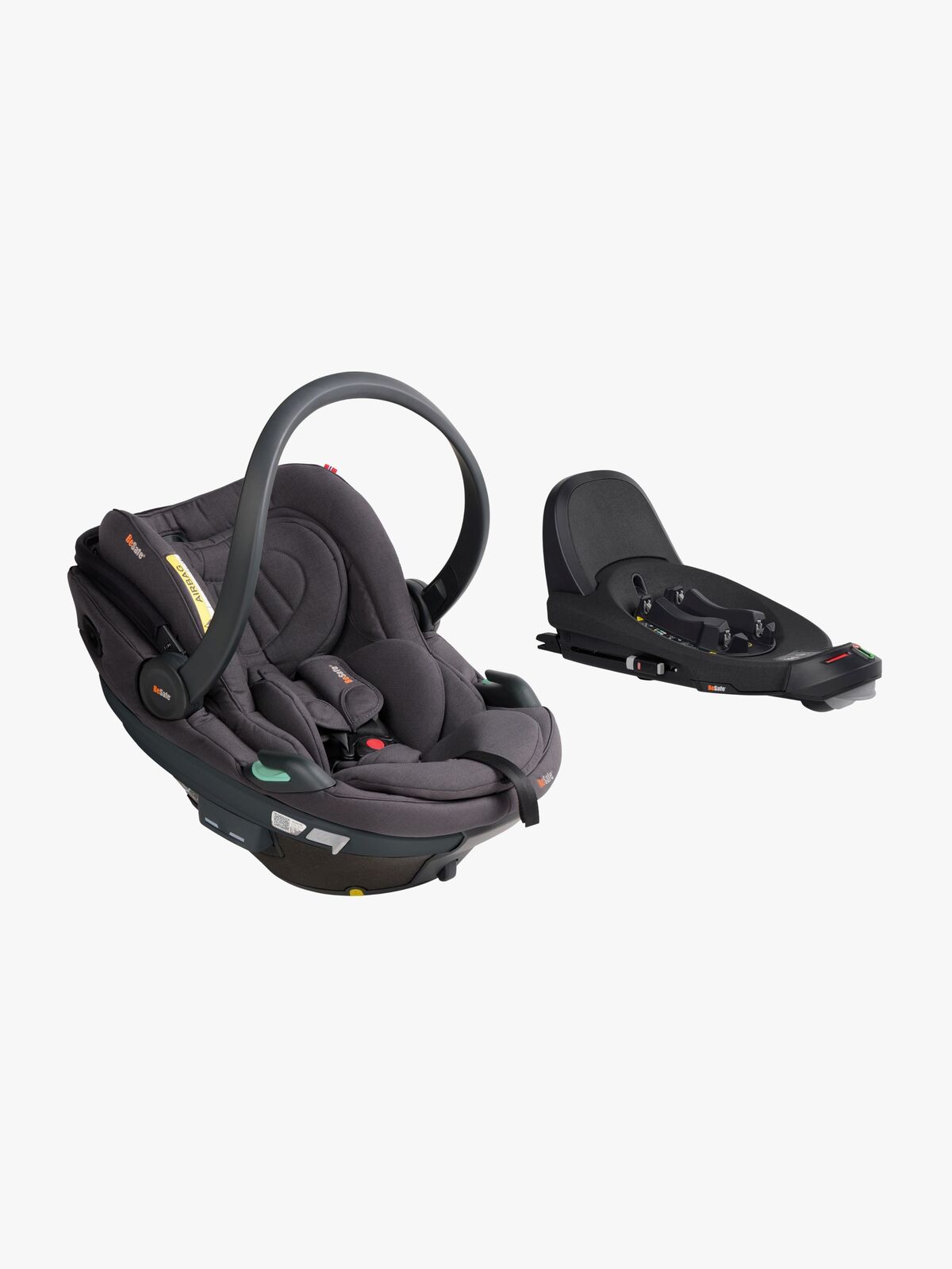BeSafe Go Beyond 2 Autostol Baby inkl. Beyond Base, Dark Grey Mélange