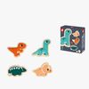 Janod 4 Progressive Puslespil Dinosaurer 14 Brikker