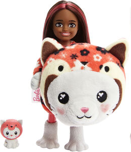 Barbie Cutie Reveal Chelsea Dukke Kitten-Red Panda