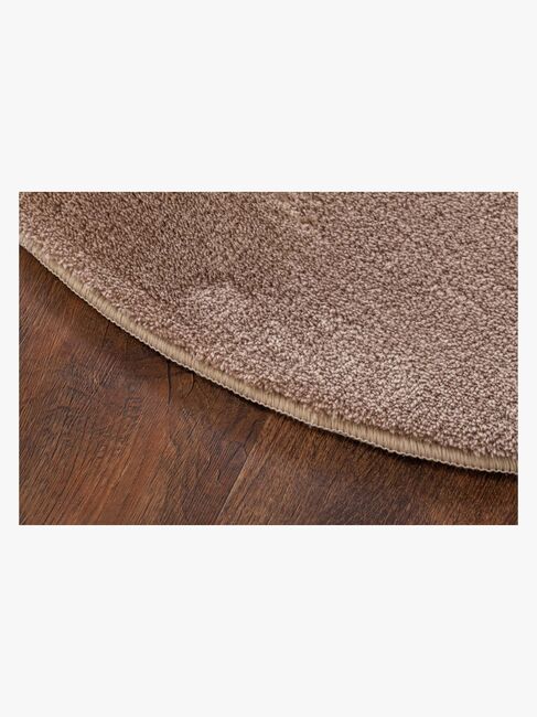 KM Carpets Cozy Rundt Gulvtæppe 160, Linen