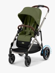 Cybex e-GAZELLE S Klapvogn, Taupe/Moss Green