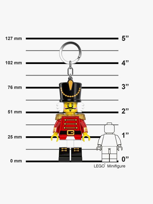 LEGO® Minifigure™ Nøddeknækker Nøglering med LED-lys