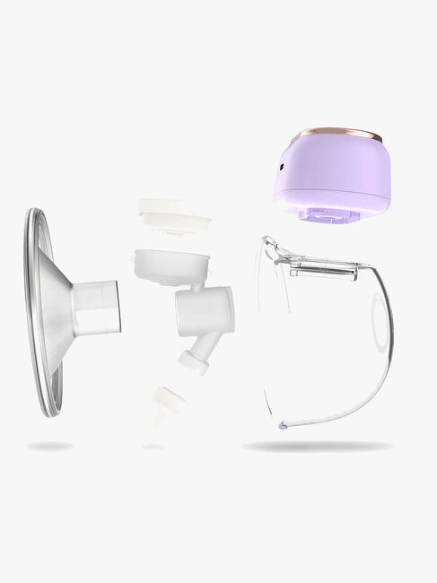 NENO Sole Twin Elektrisk Brystpumpe Hands Free, Lilla