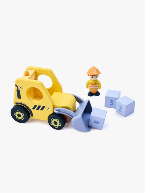 Hape Eventyrbog med Legesæt The Buzzing Bulldozer