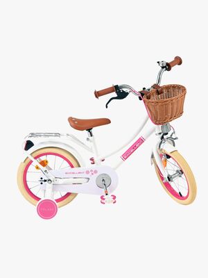 Volare Excellent Cykel med Kurv 14 Tommer, Hvid