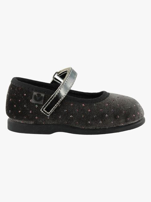 Victoria Mercedes Terciopelo Ballerina, Grey