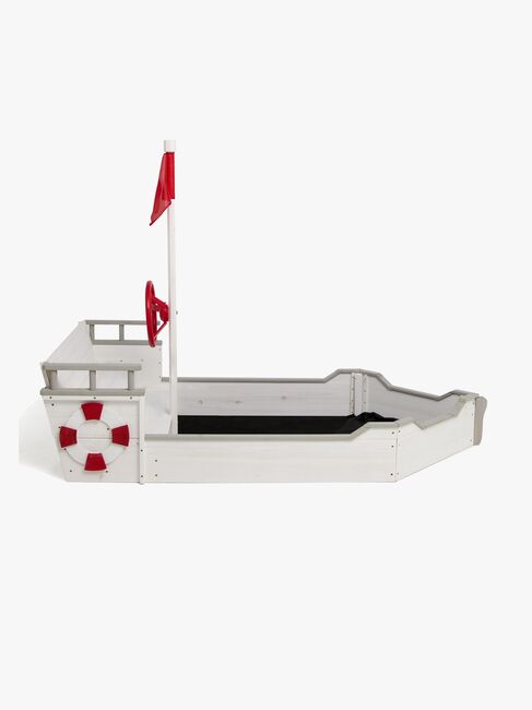 Woodlii Sandkasse i Træ Båd, Hvid