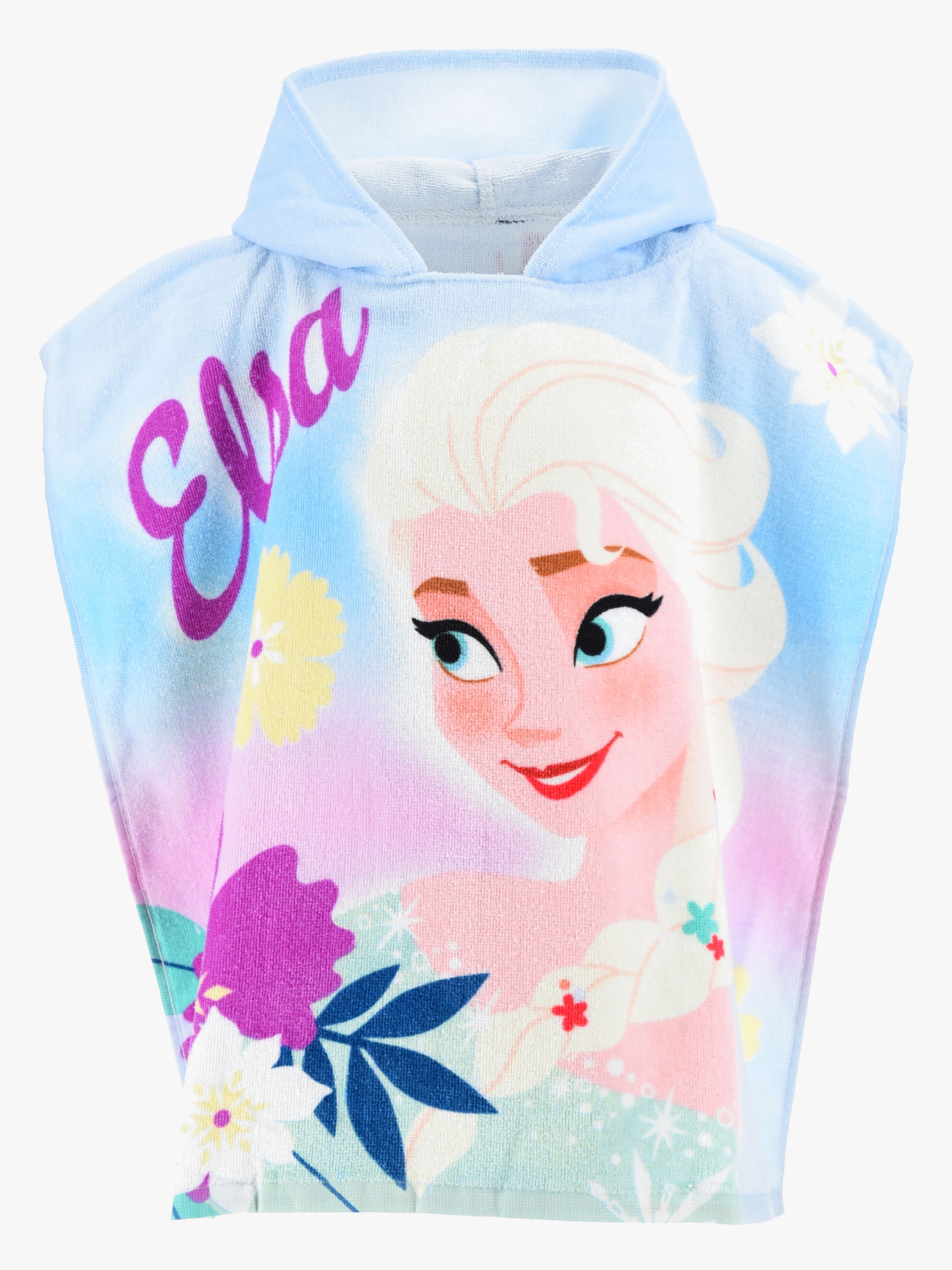 Disney Frozen Badeponcho 100% Bomuld, Blå