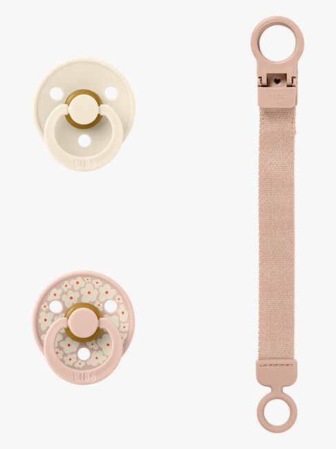 BIBS Colour Sut & Loop Suttesnor Gavesæt Latex Str. 1, Blush