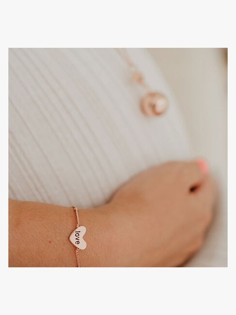 Bola Barselssmykke med Armbånd Love, Roségylden