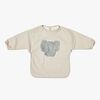 OYOY Erik Elefant  Langærmet Hagesmæk, Beige