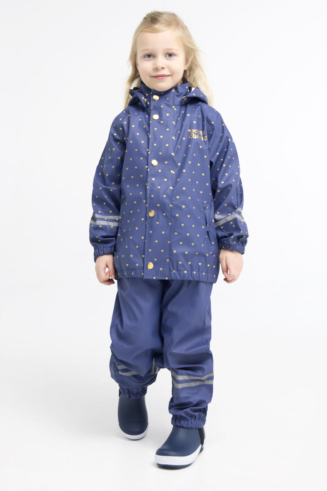 Petite Chérie Atelier Cleo Regnsæt, Crown Blue Mini Hearts