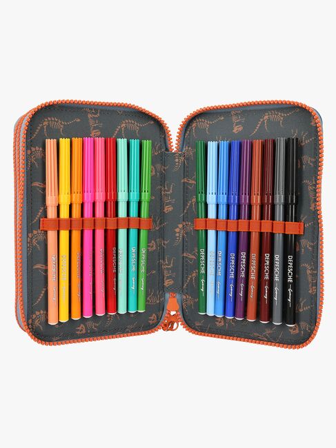 Dino World Roar Tredelt Penalhus, Grå