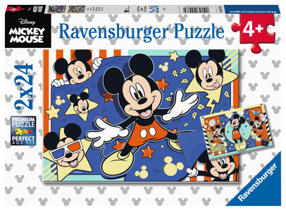 Ravensburger Puslespil Disney Mickey Mouse 2x24 Brikker