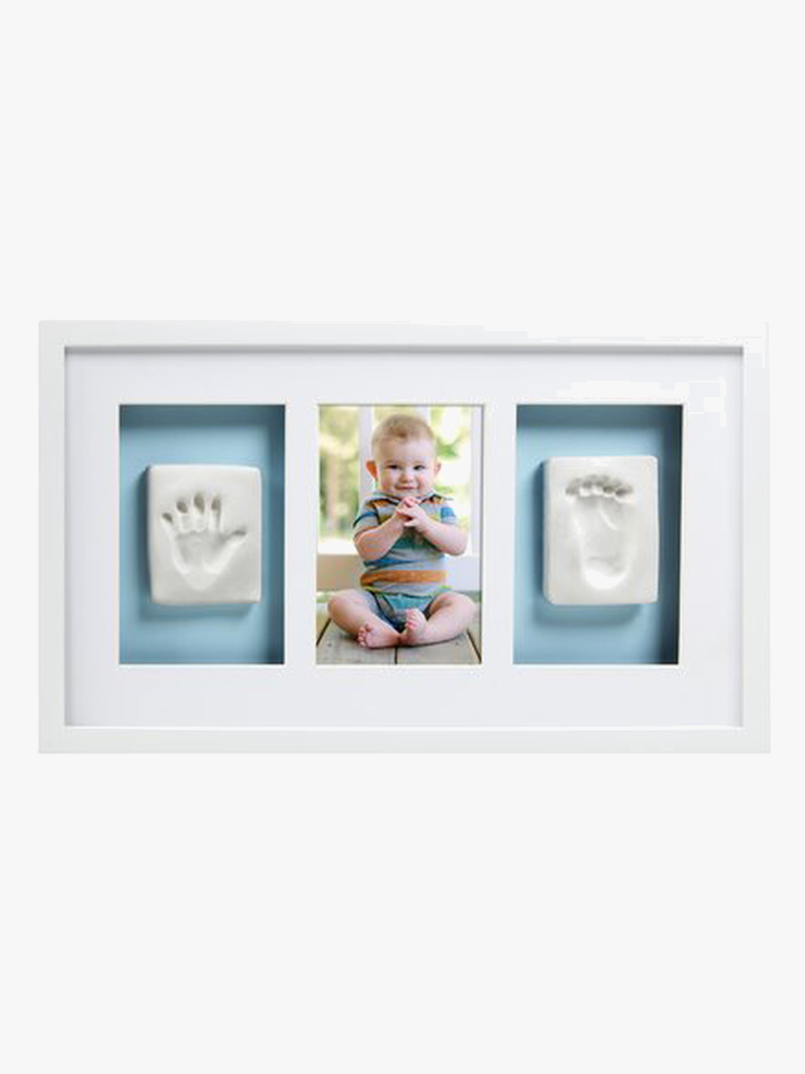 Pearhead Babyprints Deluxe Ramme Trippel, Hvid