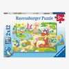 Ravensburger Puslespil Dinosaur 2x12 Brikker