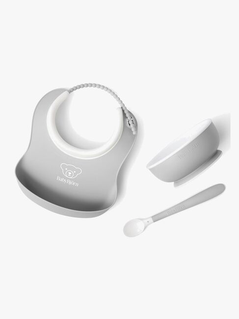 BabyBjörn Spisesæt 3 Dele, Grå